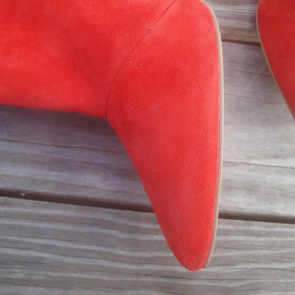 Steve Madden Boots Women's Size 8M Red Leather Upper "Wagner" Red - Picture 6 of 10